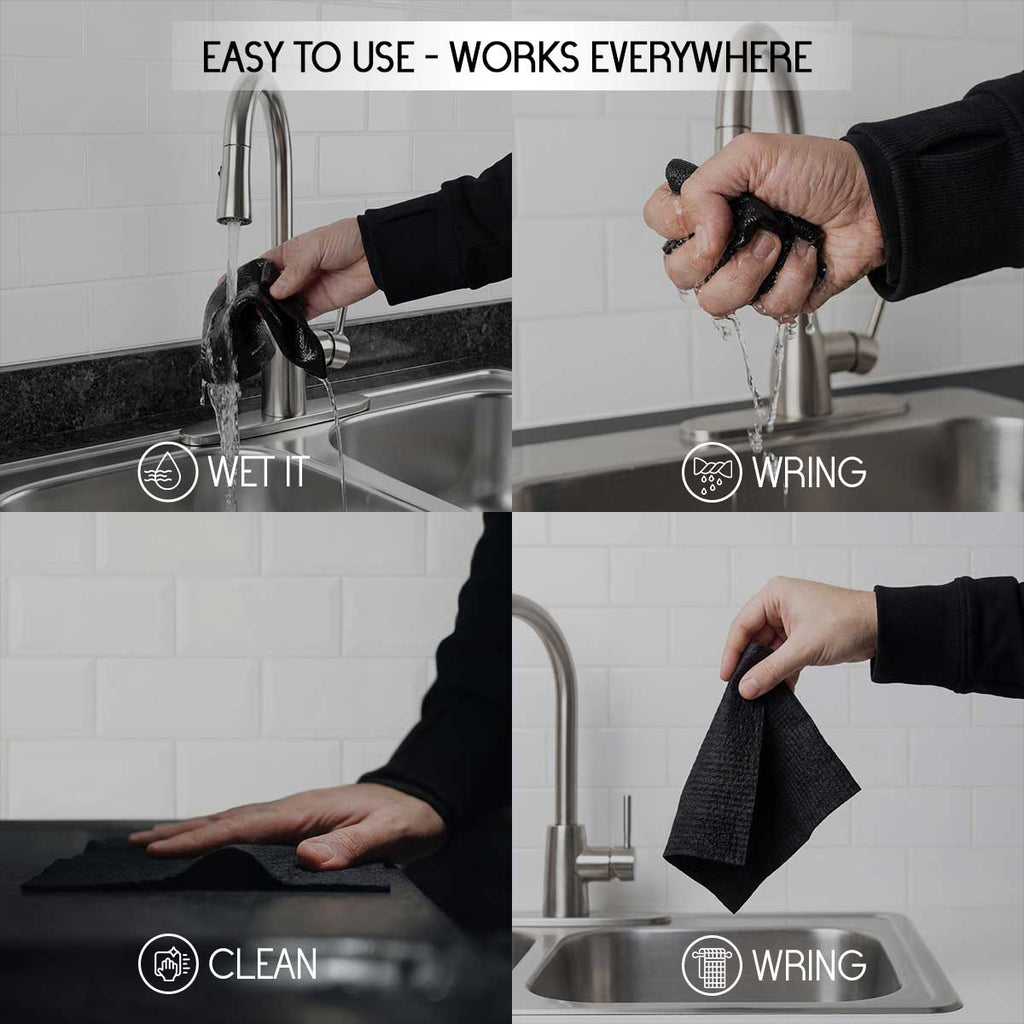 Tidy System Swedish Dishcloth 10-Pack | Color-Coded Cleaning System